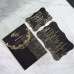 Transparent Acrylic Invitation Foiling Black Pocket Slap-up Invitation Customized 